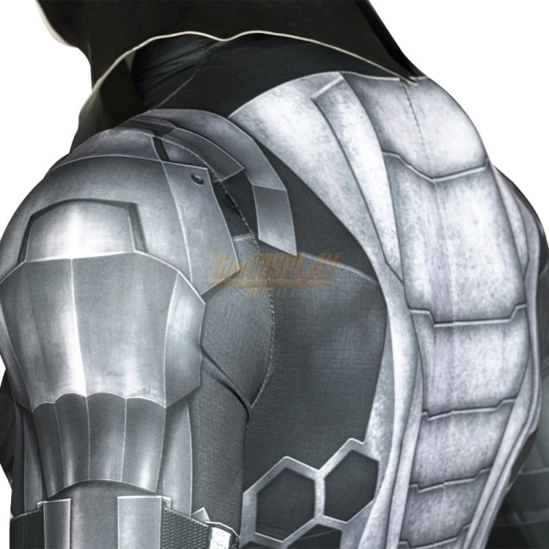 Bruce Wayne Ben Affleck Cosplay Costume Spandex HQ Printed Suit With Mask 18 Bruce Wayne Ben Affleck Cosplay Costume Spandex HQ Printed Suit With Mask - Image 18