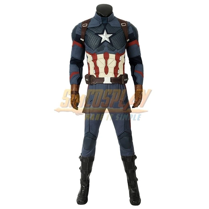 Captain America Steve Rogers Cosplay Costume Top Level 2 Captain America Steve Rogers Cosplay Costume Top Level - Image 2