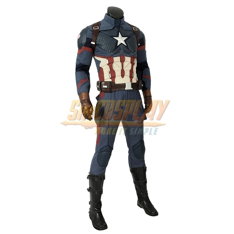 Captain America Steve Rogers Cosplay Costume Top Level 7 Captain America Steve Rogers Cosplay Costume Top Level - Image 7