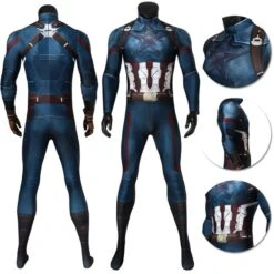 Captain America Cosplay Suit Battlefield Damaged Bodysuit Infinity War Edition -Simcosplay Outlet Store captain america cosplay suit battlefield damaged bodysuit infinity war edition