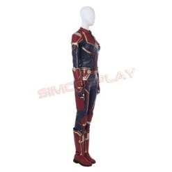 Captain Marvel Carol Danvers Cosplay Costume Red Version -Simcosplay Outlet Store captain marvel cosplay costume red version 3
