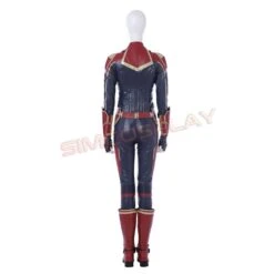 Captain Marvel Carol Danvers Cosplay Costume Red Version -Simcosplay Outlet Store captain marvel cosplay costume red version 4