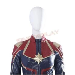 Captain Marvel Carol Danvers Cosplay Costume Red Version -Simcosplay Outlet Store captain marvel cosplay costume red version 5