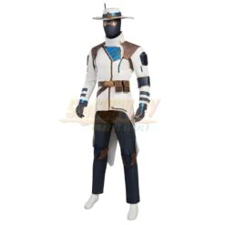 Cypher Valorant Cosplay Costume White Suit With Hat -Simcosplay Outlet Store cypher valorant cosplay costume white suit with hat1 2