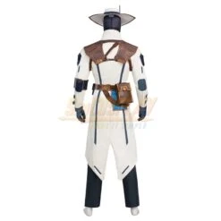 Cypher Valorant Cosplay Costume White Suit With Hat -Simcosplay Outlet Store cypher valorant cosplay costume white suit with hat1 4
