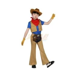 Girls Halloween Gifts Cowgirl Princess Peach Cosplay Costume -Simcosplay Outlet Store d071kid 0002 021a3089