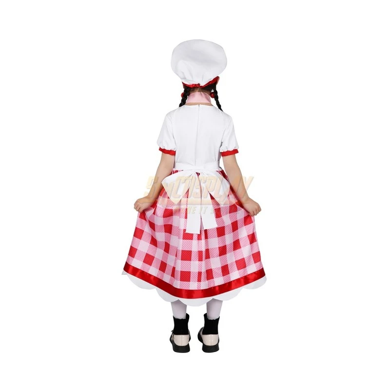 Girls Halloween Gift Patissiere Princess Peach Cosplay Costume 5 Girls Halloween Gift Patissiere Princess Peach Cosplay Costume - Image 5