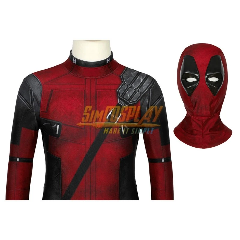 Kids Deadpool Cosplay Costume Deadpool 3D Printed Suit For Children Halloween 20 Kids Deadpool Cosplay Costume Deadpool 3D Printed Suit For Children Halloween - Image 20