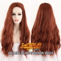 Black Widow Cosplay Costume 2020 Black Widow Natasha Suit Top Level -Simcosplay Outlet Store deluxe black widow wigs 4