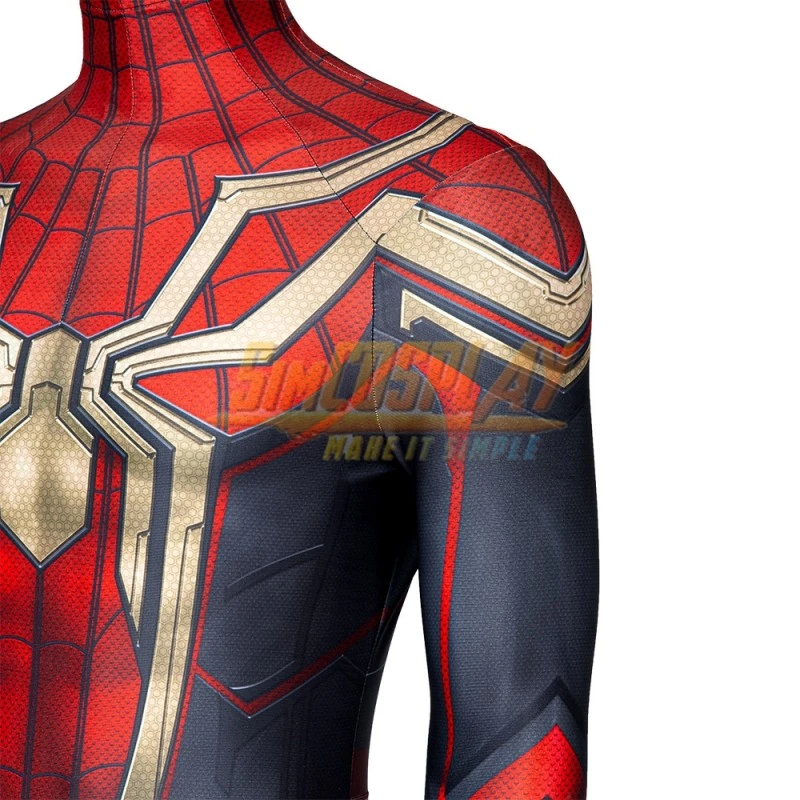 Spiderman No Way Home Cosplay Costume Iron Spider Edition 15 Spiderman No Way Home Cosplay Costume Iron Spider Edition - Image 15