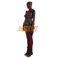 Female Lady Deadpool Cosplay Costume Suit Leather Deluxe Version -Simcosplay Outlet Store femaledeadpool32 1