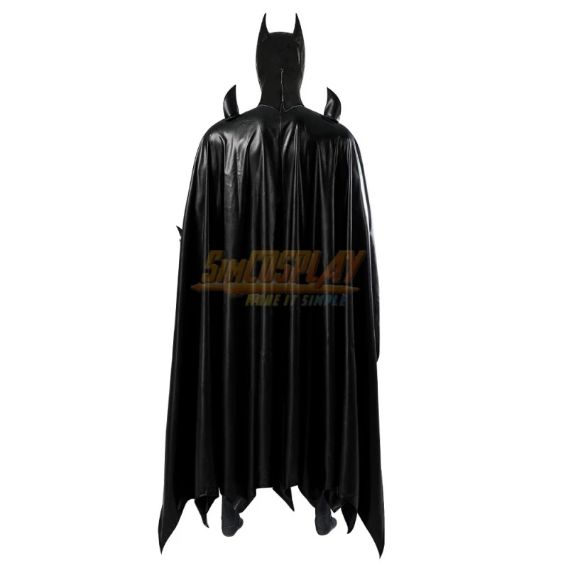 Flashpoint Batman Cosplay Costume Printed Cosplay Suit With Cowl 3 Flashpoint Batman Cosplay Costume Printed Cosplay Suit With Cowl - Image 3