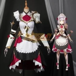 Genshin Impact Cosplay Costumes Noelle Cosplay Suit Top Level