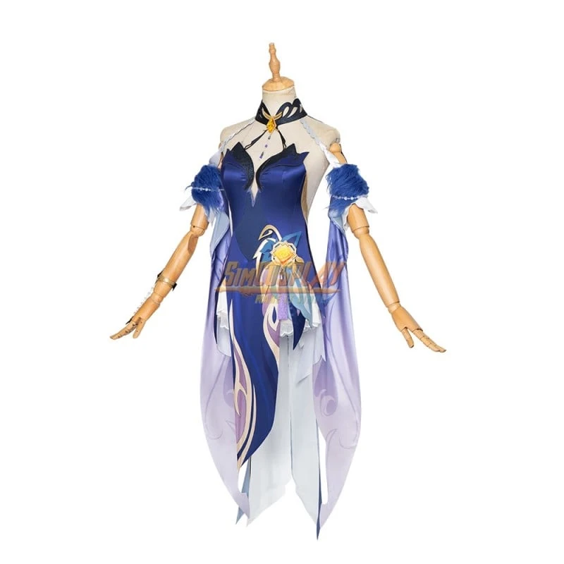 Genshin Ningguang Orchid's Evening Gown New Skin Cosplay Costume Dress - Image 4