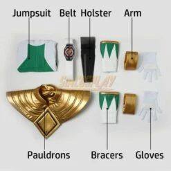 Green Ranger Cosplay Costume Mighty Morphin Power Rangers Tommy Oliver Green Suit -Simcosplay Outlet Store green ranger costume 10