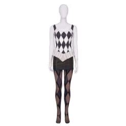 Harley Quinn Gaga Cosplay Costume Joker 2 Cosplay Edition -Simcosplay Outlet Store harley quinn gaga cosplay costume joker 2 cosplay edition3 1