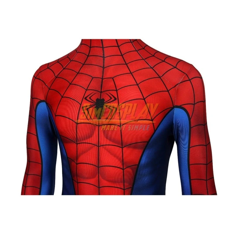 Spider-man Cosplay Costume PS4 Game Classic Suit Repaired Version 7 Spider-man Cosplay Costume PS4 Game Classic Suit Repaired Version - Image 7
