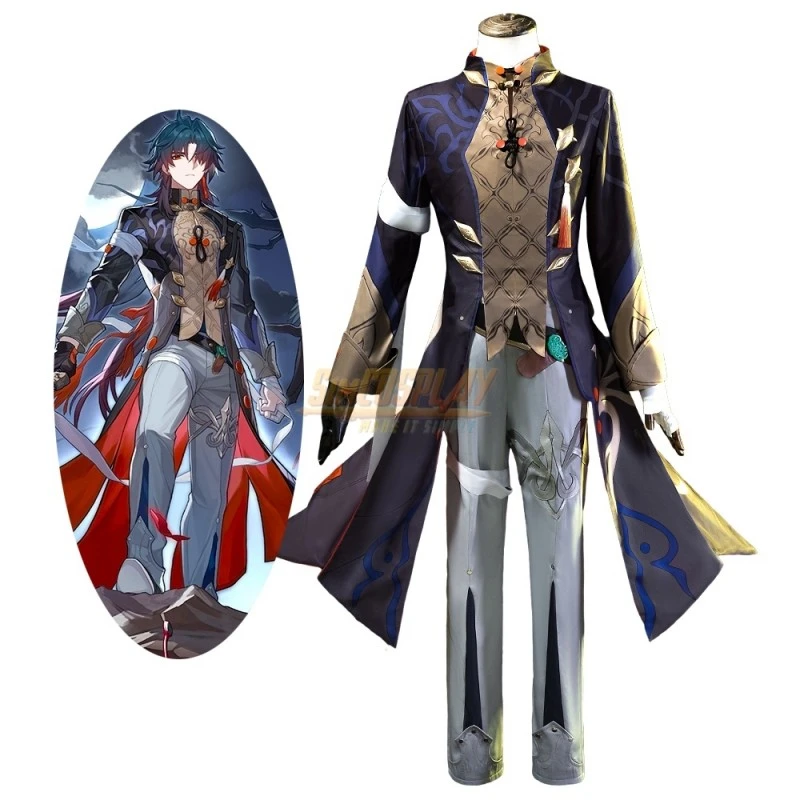 Honkai Star Rail Blade Cosplay Costume With Cosplay Wig 1 Honkai Star Rail Blade Cosplay Costume With Cosplay Wig