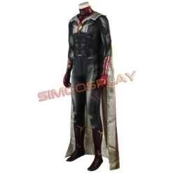 Avengers Vision Cosplay Costume Jumpsuit And Cloak Infinity War Edition -Simcosplay Outlet Store img 0312