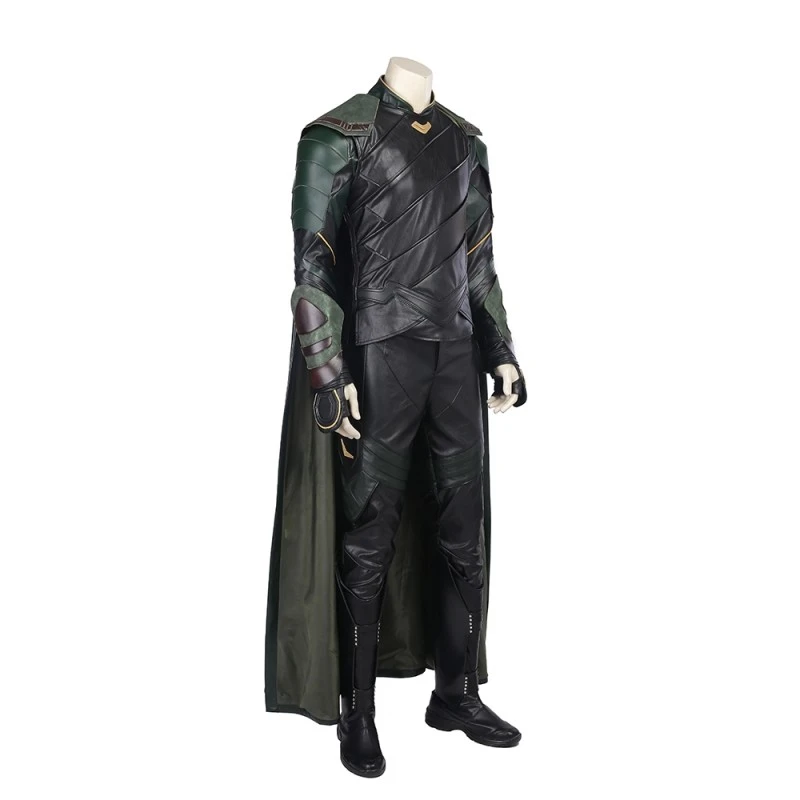 Loki Outfit Thor Ragnarok Cosplay Costume Top Level 5 Loki Outfit Thor Ragnarok Cosplay Costume Top Level - Image 5