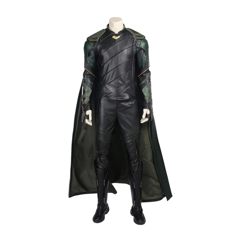 Loki Outfit Thor Ragnarok Cosplay Costume Top Level 9 Loki Outfit Thor Ragnarok Cosplay Costume Top Level - Image 9