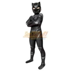 Kids Black Panther Cosplay Costume Civil War Edition For Children Halloween -Simcosplay Outlet Store j19002ba kid 0013 021a6603