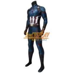 Captain America Cosplay Suit Battlefield Damaged Bodysuit Infinity War Edition -Simcosplay Outlet Store j19024aa13