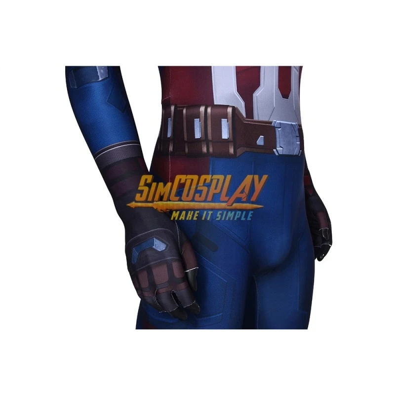 Captain America Cosplay 3D Printed Jumpsuits Steve Rogers BodySuits 9 Captain America Cosplay 3D Printed Jumpsuits Steve Rogers BodySuits - Image 9