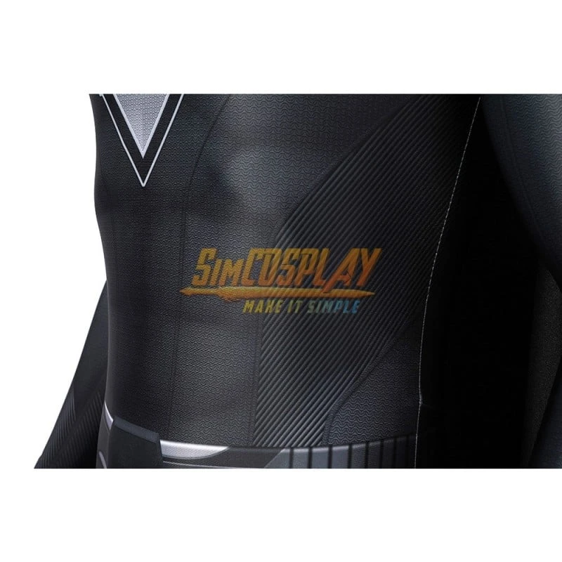 Super Hero Clark Black Suit Spandex Halloween Cosplay Costume Ver.2 12 Super Hero Clark Black Suit Spandex Halloween Cosplay Costume Ver.2 - Image 12