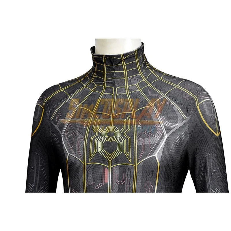 Kids Spider-man No Way Home Black And Gold Cosplay Suit Ver.2 17 Kids Spider-man No Way Home Black And Gold Cosplay Suit Ver.2 - Image 17