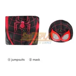 Miles Morales Cosplay Costume Spiderman Ps5 Spandex Printed Suit -Simcosplay Outlet Store j21029ba 0000