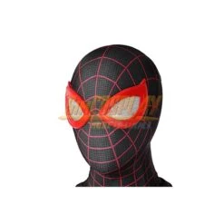 Miles Morales Cosplay Costume Spiderman Ps5 Spandex Printed Suit -Simcosplay Outlet Store j21029ba 0001 021a9011