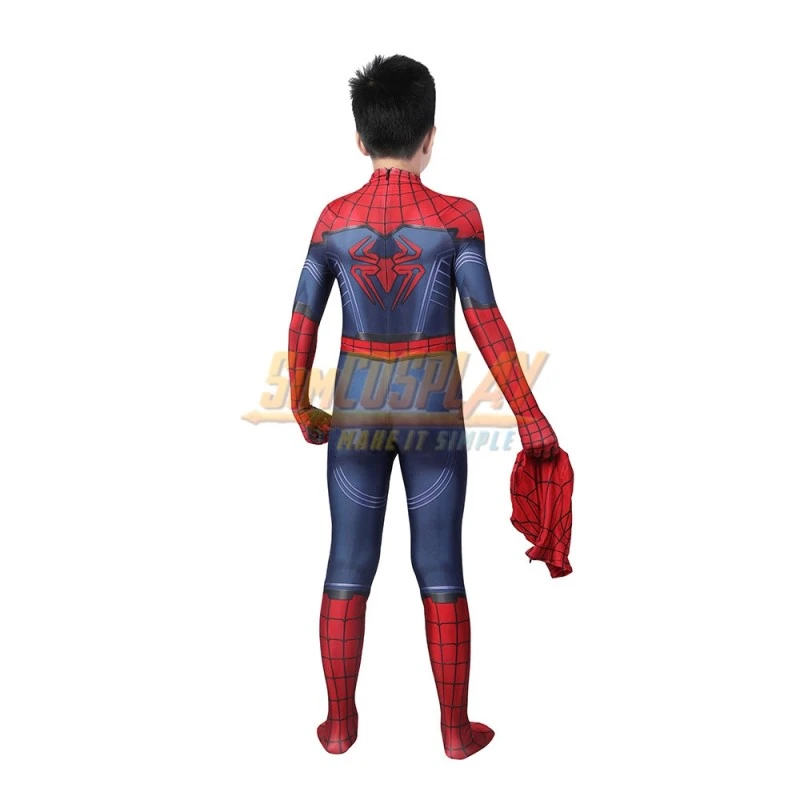 Kids Spiderman Cosplay Costume Avenger Spiderman Printed Edition Suit 2 Kids Spiderman Cosplay Costume Avenger Spiderman Printed Edition Suit - Image 2