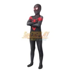Kids Spider Man Miles Morales Cosplay Suit Black Spider Suit PS5 For Children -Simcosplay Outlet Store j21038aa kid 0013 2