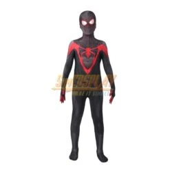 Kids Spider Man Miles Morales Cosplay Suit Black Spider Suit PS5 For Children -Simcosplay Outlet Store j21038aa kid 0014 1