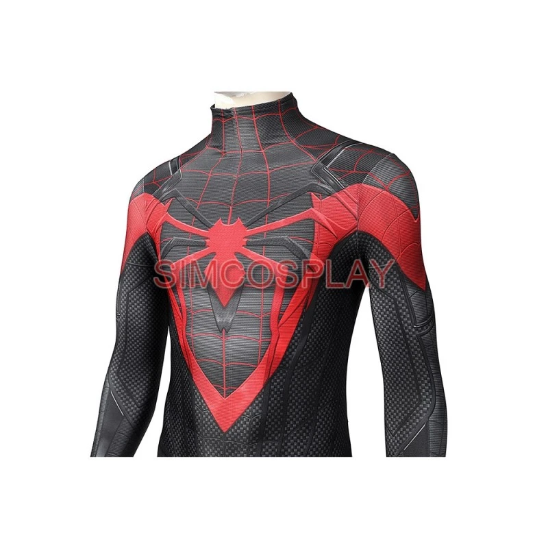 Spider-Man Miles Morales Cosplay Suit Black Spider Suit PS5 Edition 14 Spider-Man Miles Morales Cosplay Suit Black Spider Suit PS5 Edition - Image 14