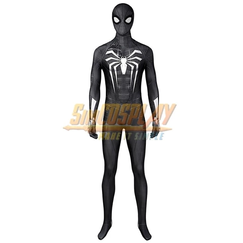 Spiderman Symbiote Black Cosplay Suit Spider Man Miles Morales PS5 Edition 3 Spiderman Symbiote Black Cosplay Suit Spider Man Miles Morales PS5 Edition - Image 3