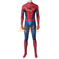 Spiderman PS5 Classic Suit Cosplay Costume Damaged Printed Edition -Simcosplay Outlet Store j21053ga 0014 3