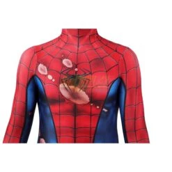 Kids Spiderman PS5 Classic Suit Cosplay Costume Damaged Printed -Simcosplay Outlet Store j21053gakid 0007 021a4310