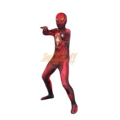 Kids Iron Spider Armor Spiderman Cosplay Costume Opaque Version -Simcosplay Outlet Store j21066fa kid 0012 021a3692