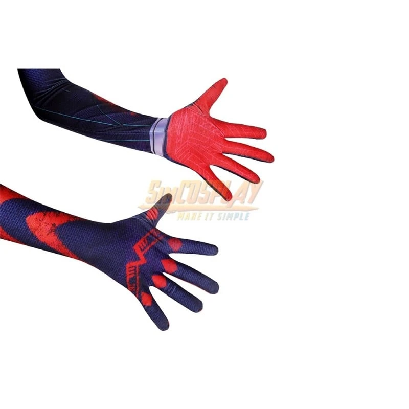 Kids Spider-Man 2099 Miguel O'Hara Cosplay Costume 11 Kids Spider-Man 2099 Miguel O'Hara Cosplay Costume - Image 11