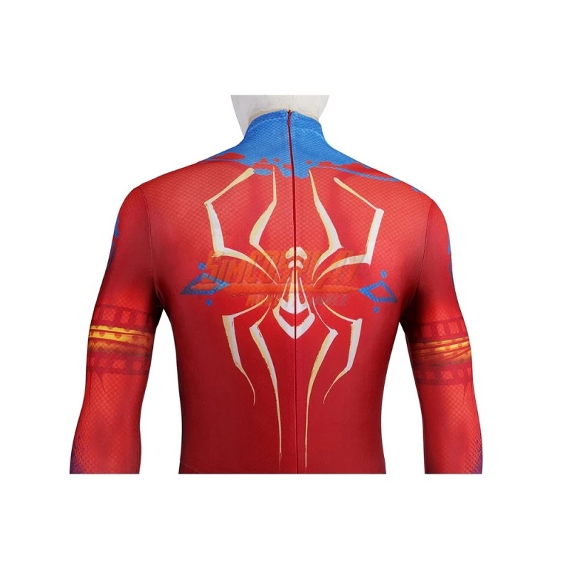 Spider Man India Pavitr Prabhakar Printed Cosplay Costume Suit 15 Spider Man India Pavitr Prabhakar Printed Cosplay Costume Suit - Image 15