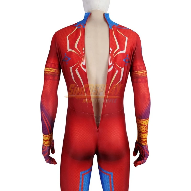 Spider Man India Pavitr Prabhakar Printed Cosplay Costume Suit 13 Spider Man India Pavitr Prabhakar Printed Cosplay Costume Suit - Image 13