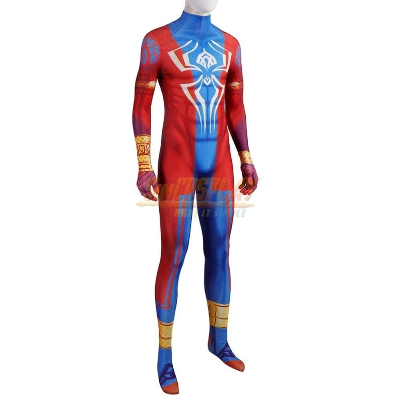 Spider Man India Pavitr Prabhakar Printed Cosplay Costume Suit 7 Spider Man India Pavitr Prabhakar Printed Cosplay Costume Suit - Image 7