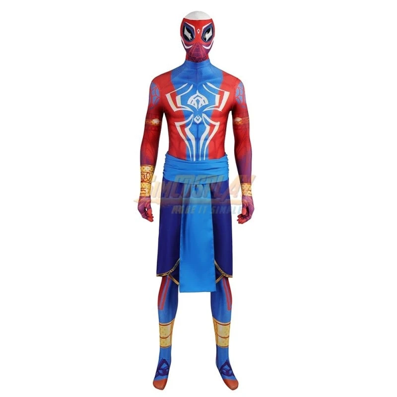 Spider Man India Pavitr Prabhakar Printed Cosplay Costume Suit 2 Spider Man India Pavitr Prabhakar Printed Cosplay Costume Suit - Image 2