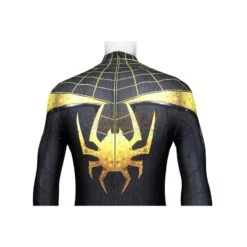 Spider-man Miles Morales Uptown Pride Suit Gold Printed Costume -Simcosplay Outlet Store j23044fa 0011 021a3269
