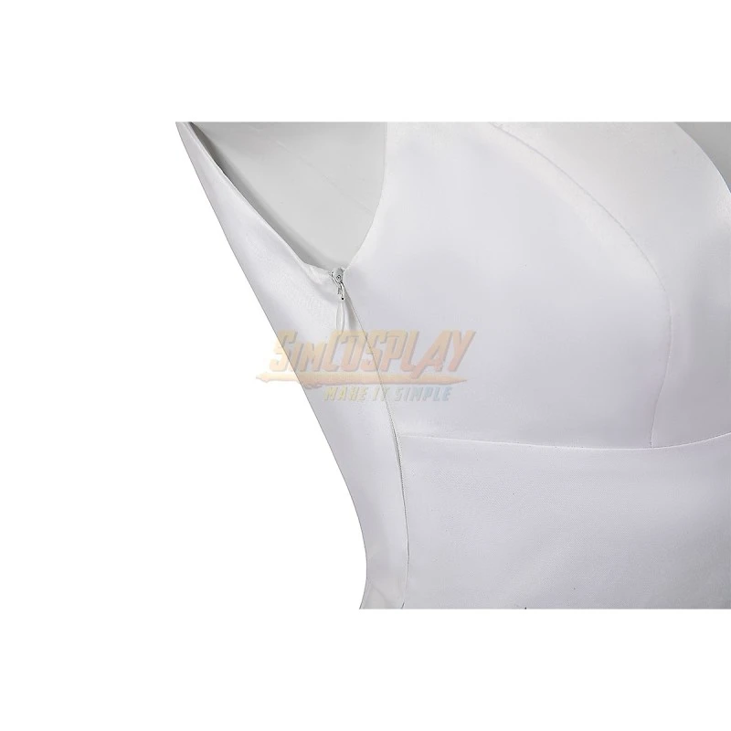2024 Harley Cosplay Costume White Wedding Dress Edition 8 2024 Harley Cosplay Costume White Wedding Dress Edition - Image 8