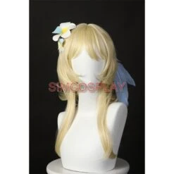 Genshin Impact Lumine Cosplay Costume Lumine White Skirt 27 Genshin Impact Lumine Cosplay Costume Lumine White Skirt -Simcosplay Outlet Store jpac4783 0002 021a2913