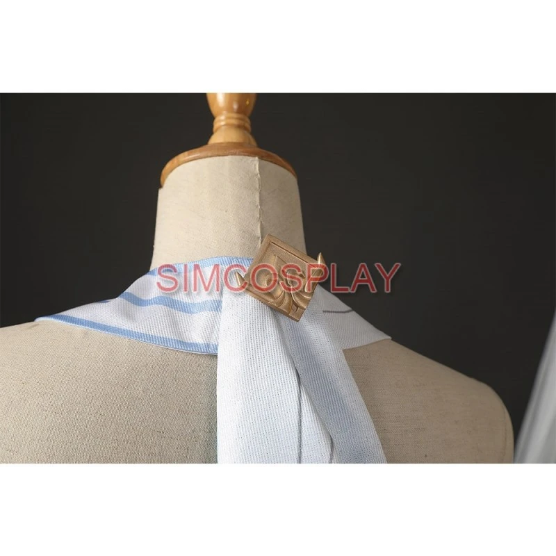 Genshin Impact Lumine Cosplay Costume Lumine White Skirt 15 Genshin Impact Lumine Cosplay Costume Lumine White Skirt - Image 15