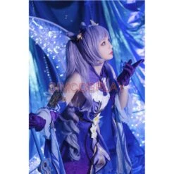 Genshin Impact Keqing Costume Classic Skin Full Set Cosplay Suit -Simcosplay Outlet Store keqingcosers 0002 dsc00148